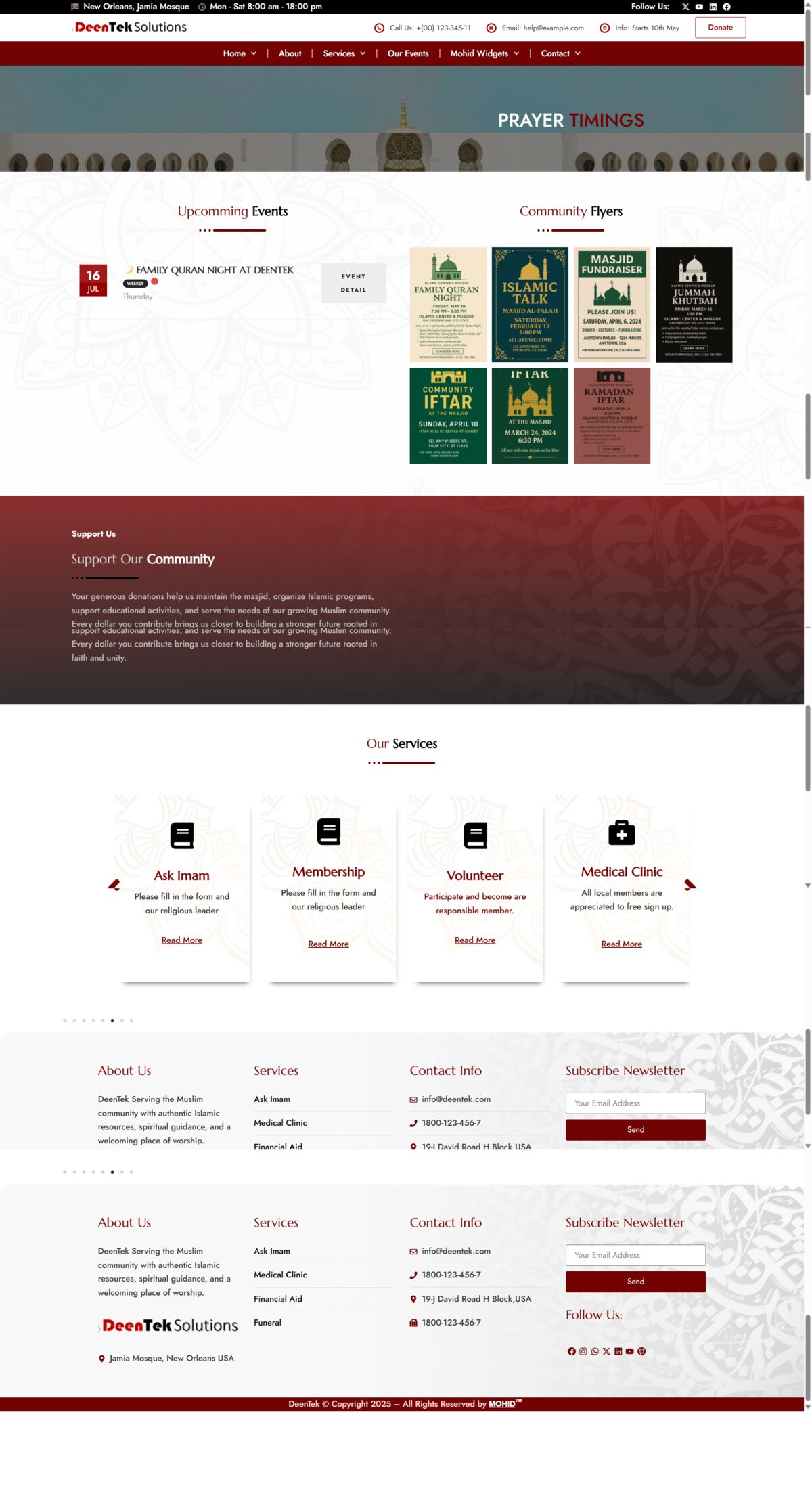 Demo 1 full page layout