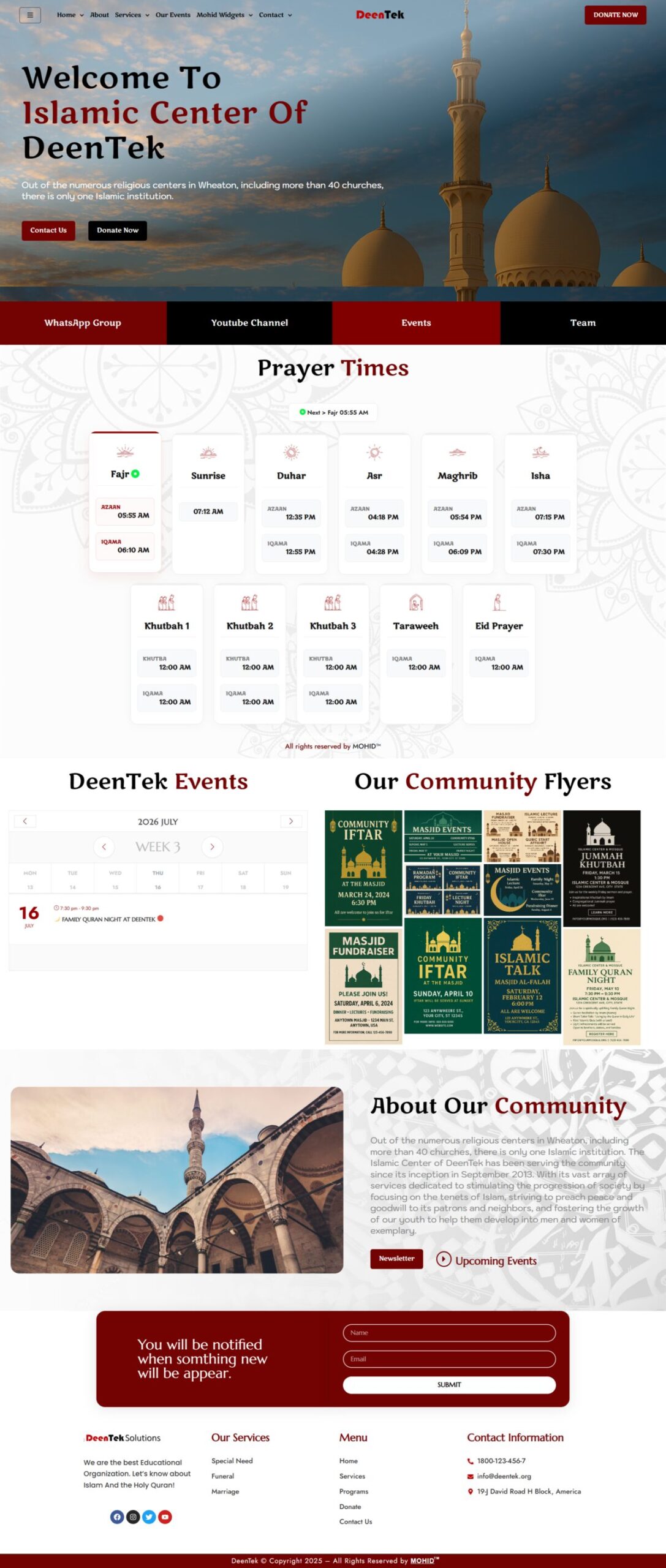 Demo 3 full page layout